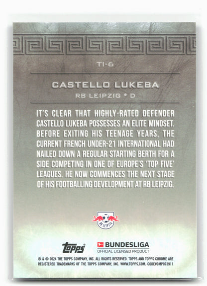 2023-24 Topps Chrome Bundesliga #TI-6 Castello Lukeba Titans