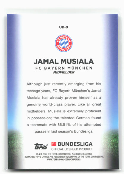 2023-24 Topps Chrome Bundesliga #UB-9 Jamal Musiala Ultrabeam