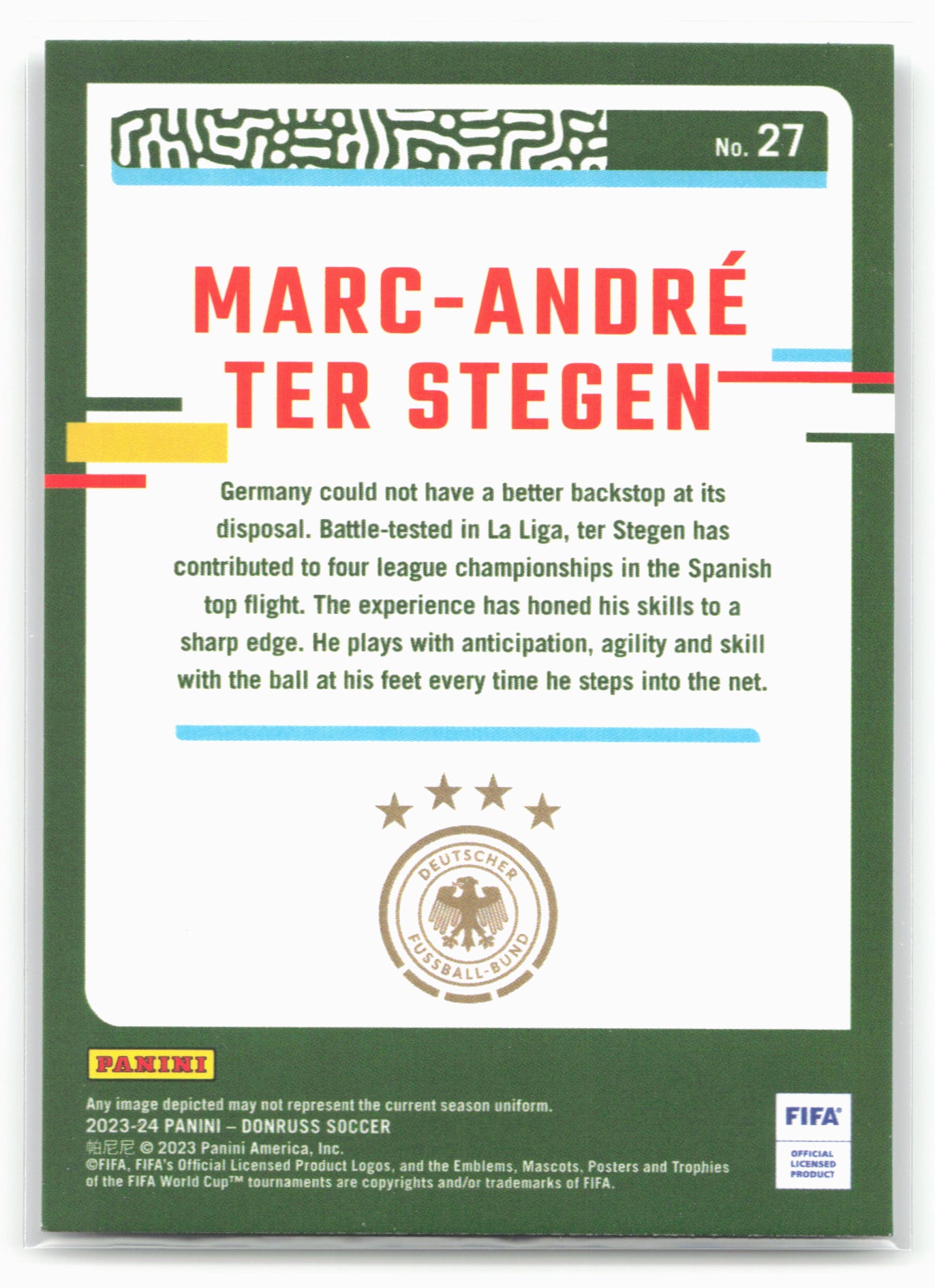 2023-24 Donruss #27 Marc-Andre ter Stegen Silver