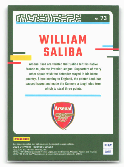 2023-24 Donruss #73 William Saliba Silver