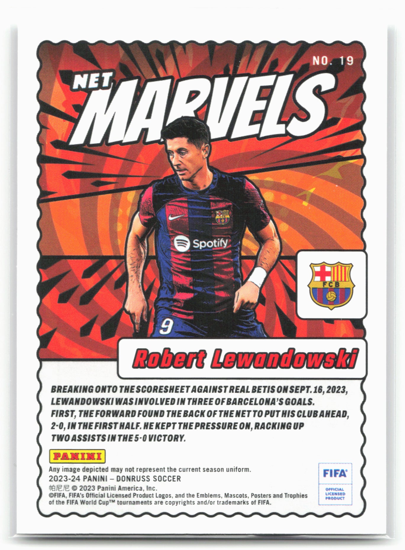 2023-24 Donruss #19 Robert Lewandowski Net Marvels