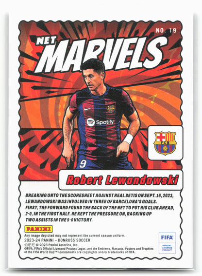 2023-24 Donruss #19 Robert Lewandowski Net Marvels