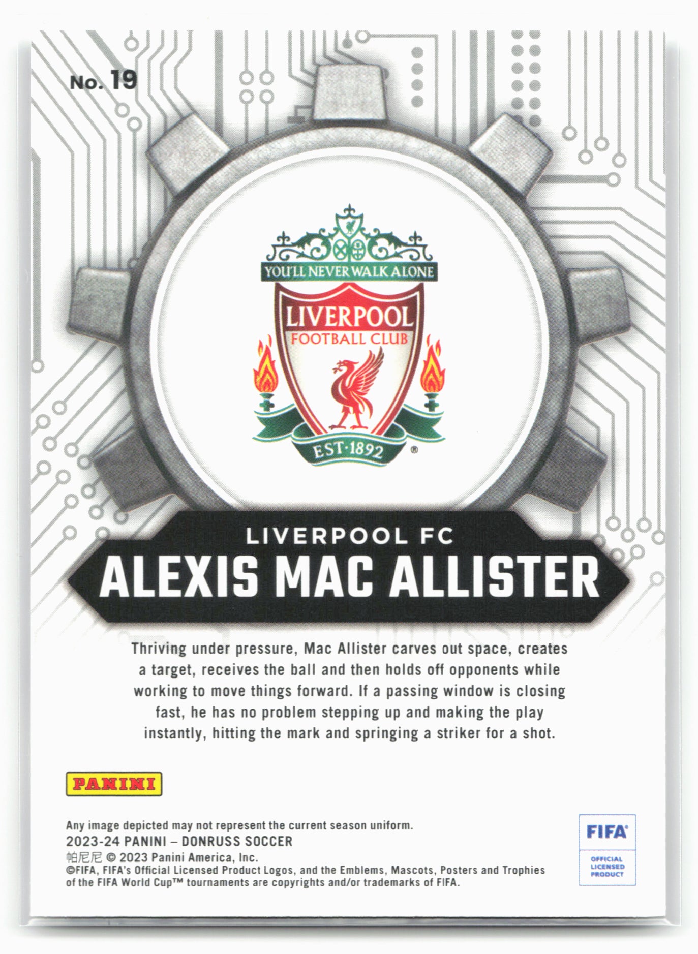 2023-24 Donruss #19 Alexis Mac Allister Craftsmen