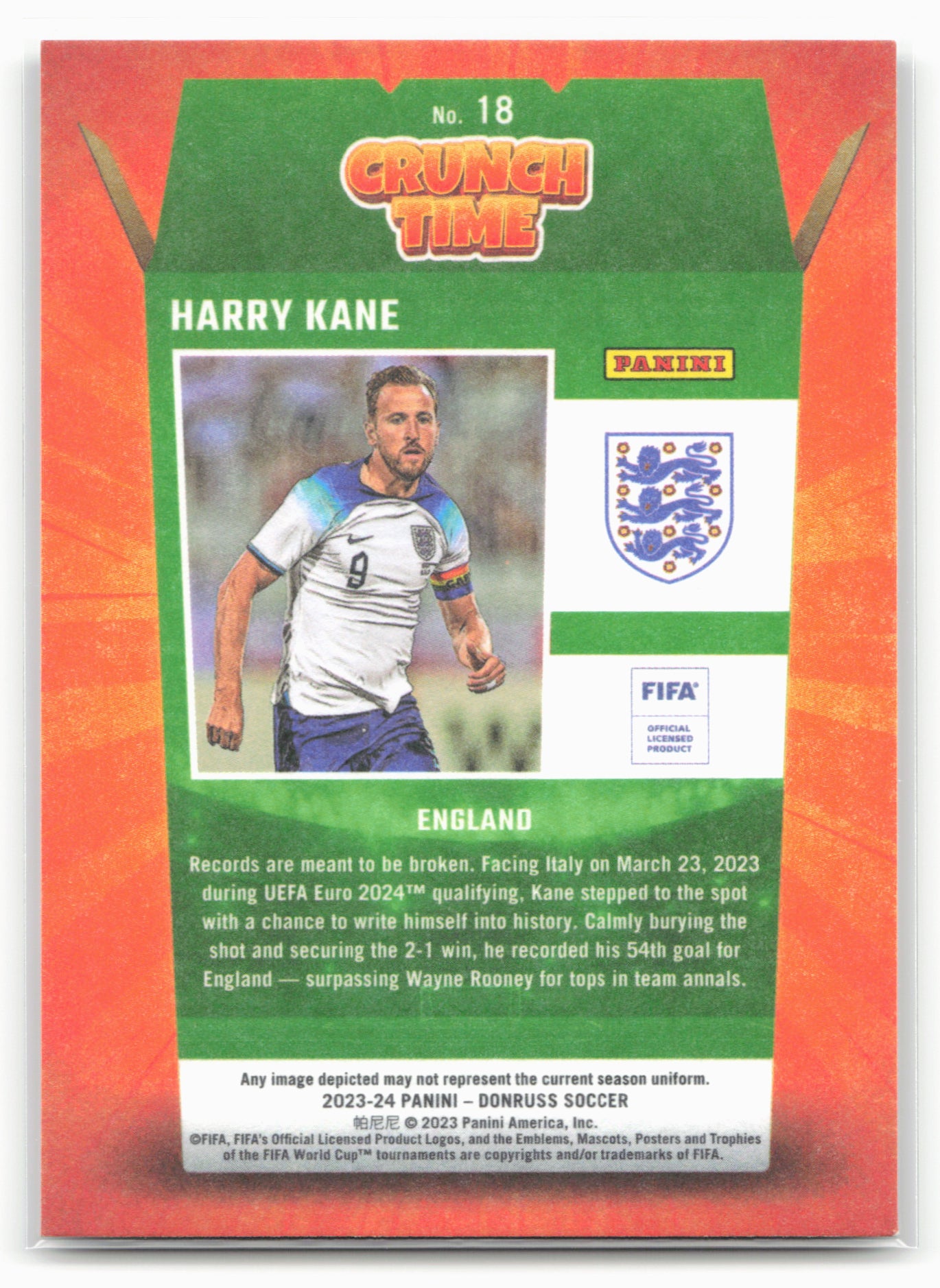 2023-24 Donruss #18 Harry Kane Crunch Time