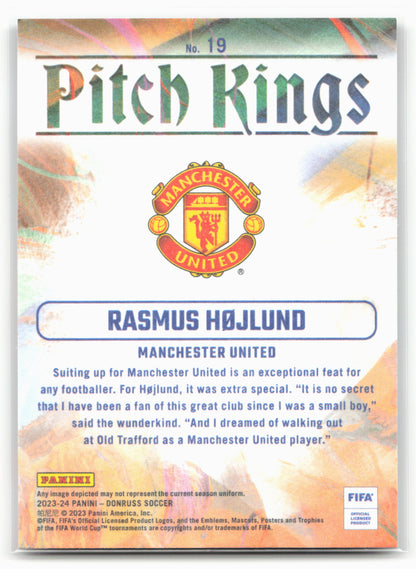 2023-24 Donruss #19 Rasmus Hojlund Pitch Kings