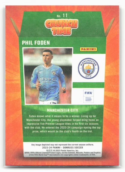 2023-24 Donruss #11 Phil Foden Crunch Time