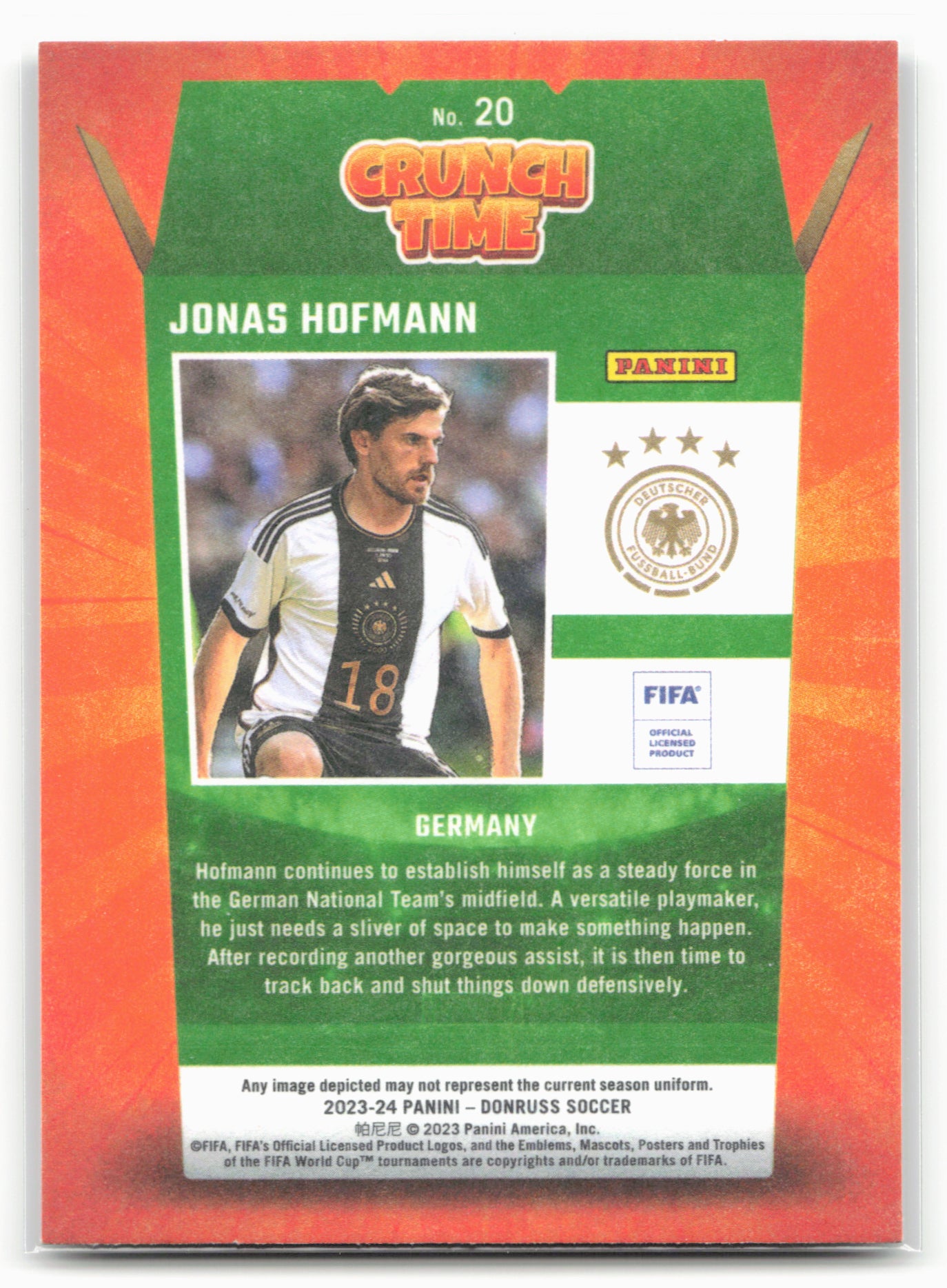 2023-24 Donruss #20 Jonas Hofmann Crunch Time