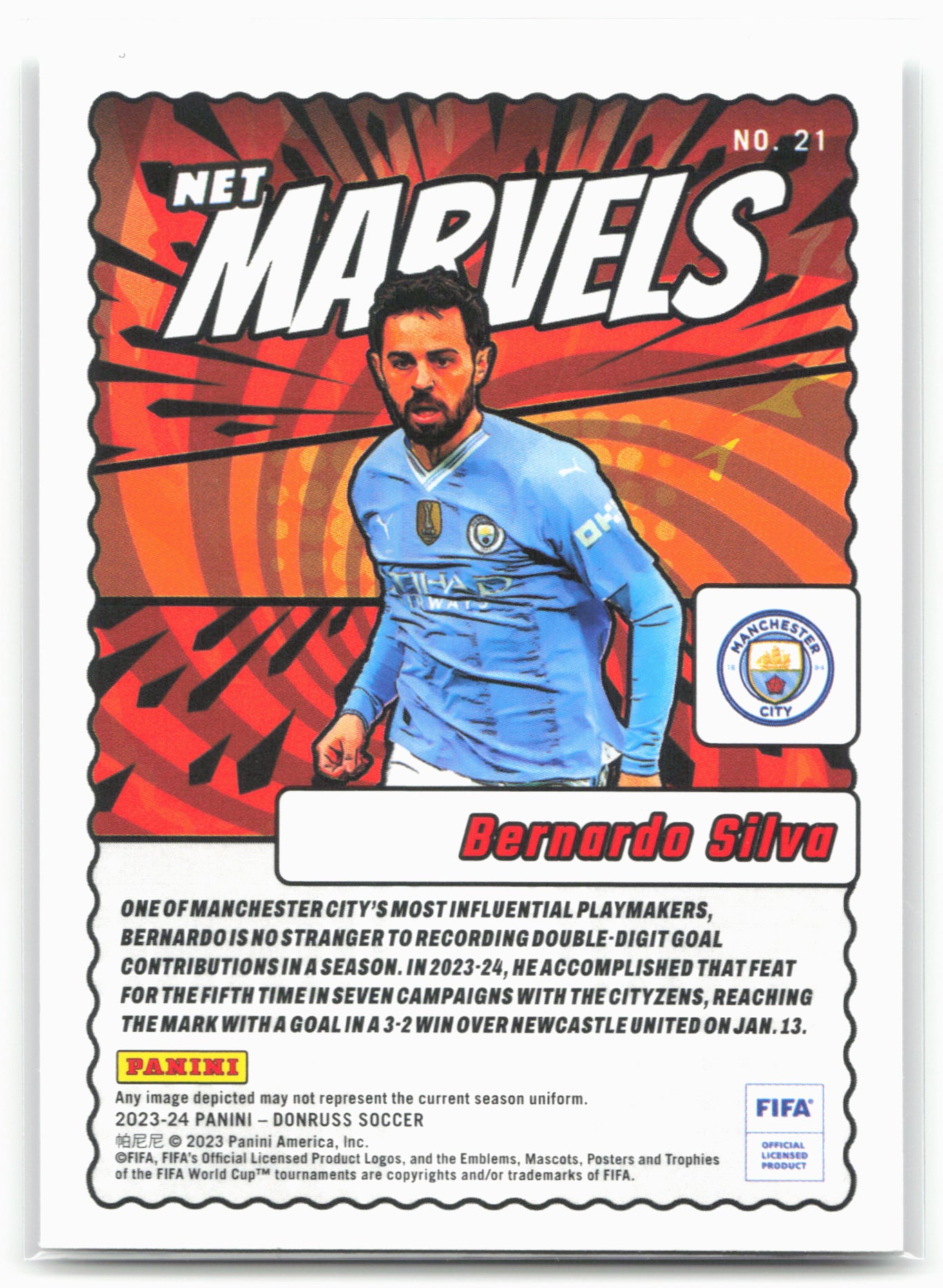 2023-24 Donruss #21 Bernardo Silva Net Marvels 25927