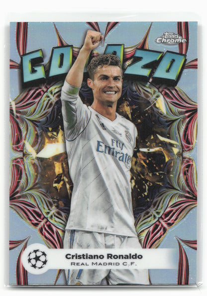 2023-24 Topps Chrome UEFA Club Competitions #GL-2 Cristiano Ronaldo Golazo