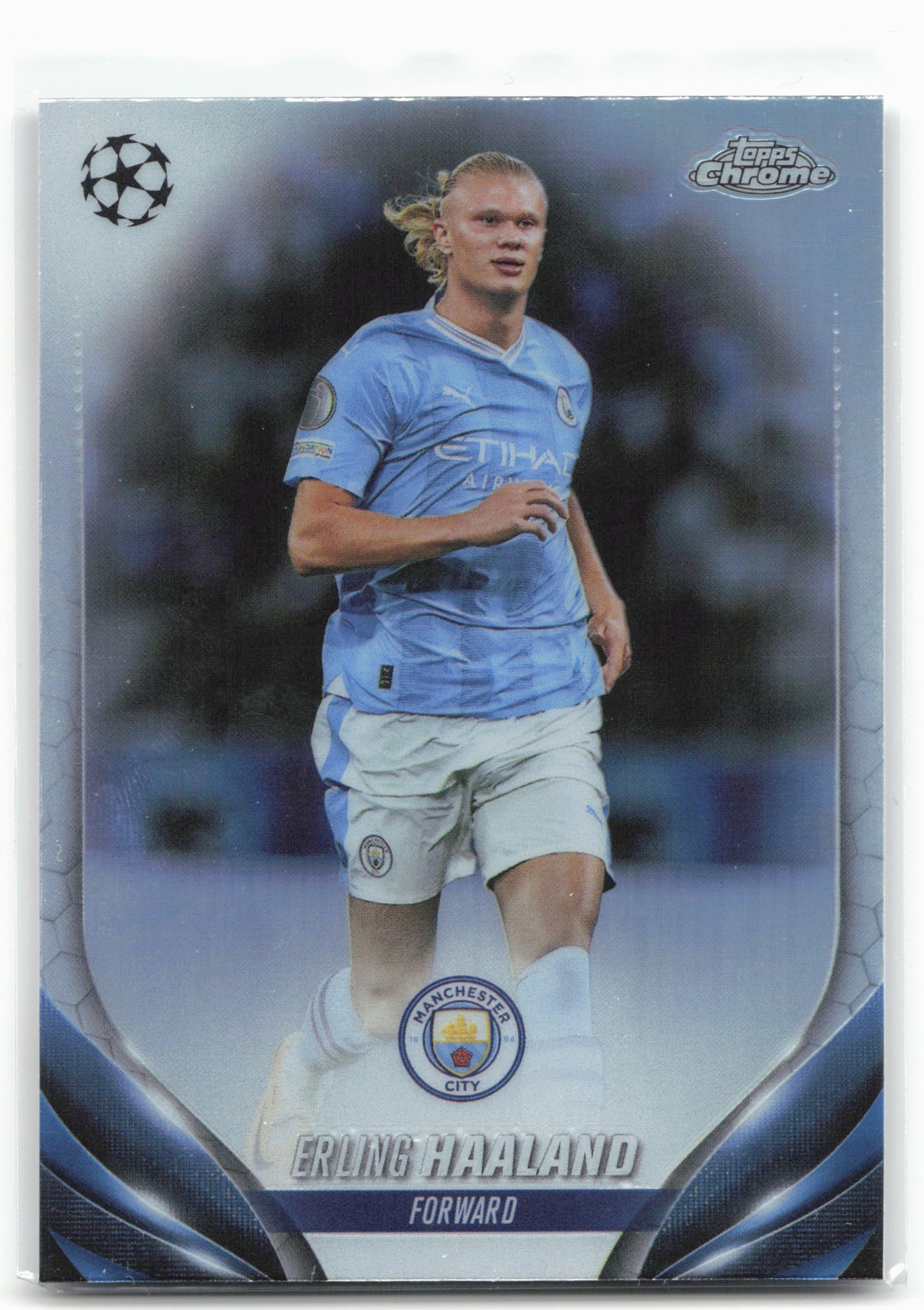 2023-24 Topps Chrome UEFA Club Competitions #39 Erling Haaland Refractor
