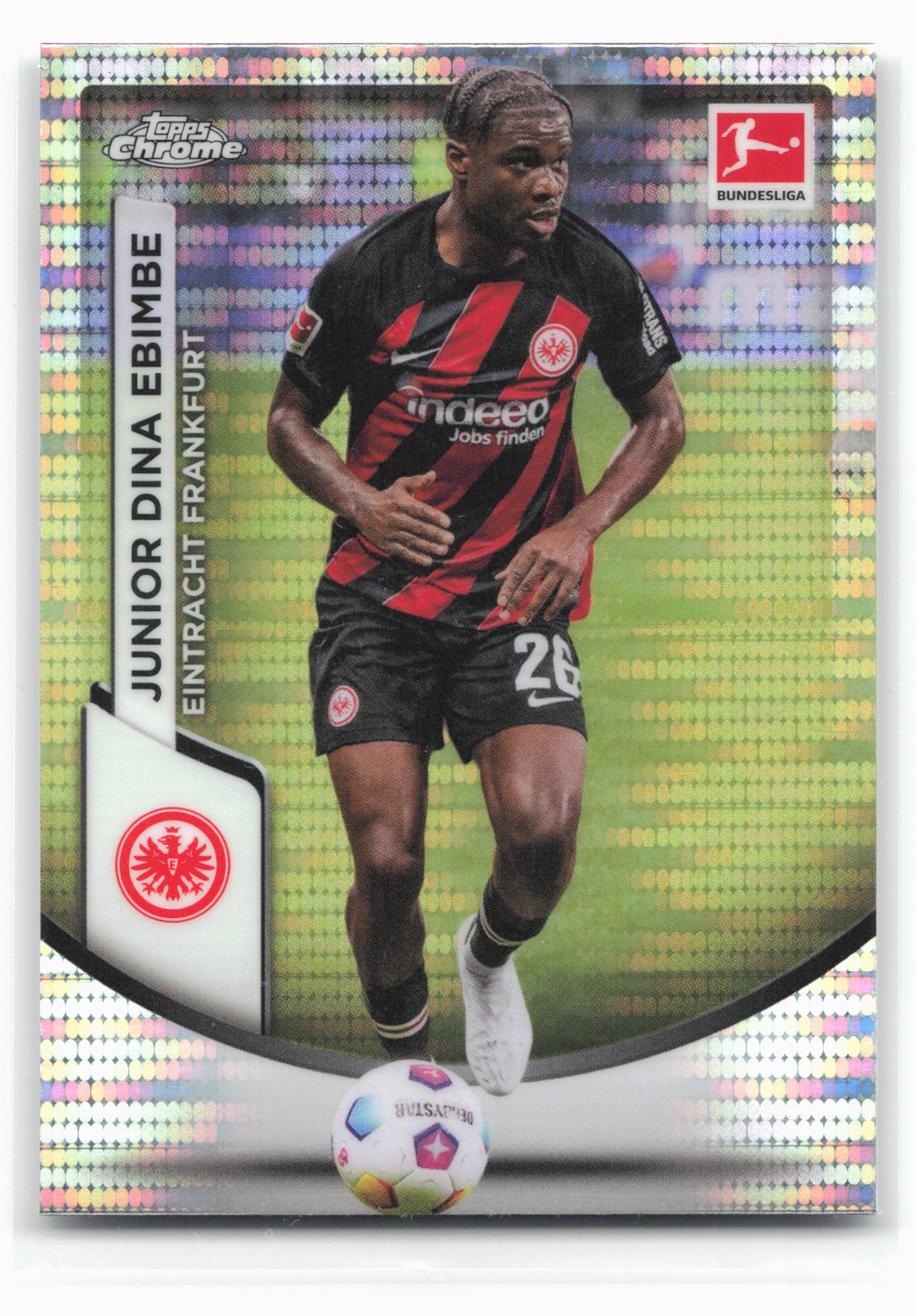 2023-24 Topps Chrome Bundesliga #29 Junior Dina Ebimbe Pulsar Refractor