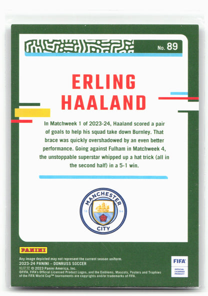 2023-24 Donruss #89 Erling Haaland Silver
