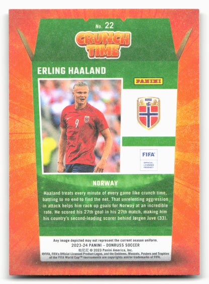 2023-24 Donruss #22 Erling Haaland Crunch Time