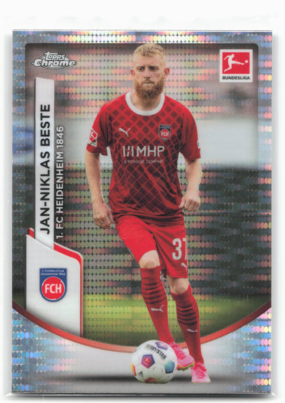 2023-24 Topps Chrome Bundesliga #43 Jan-Niklas Beste Pulsar Refractor