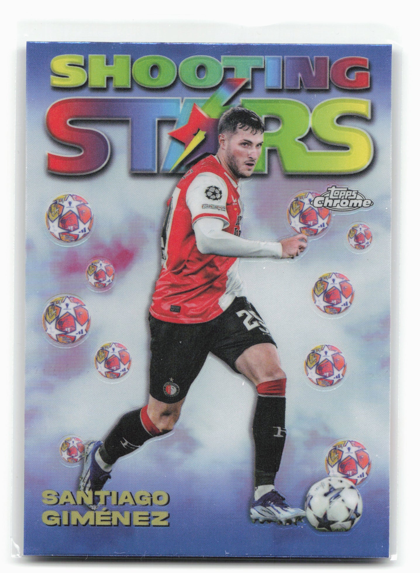 2023-24 Topps Chrome UEFA Club Competitions #98-11 Santiago Giménez 1998 Stars