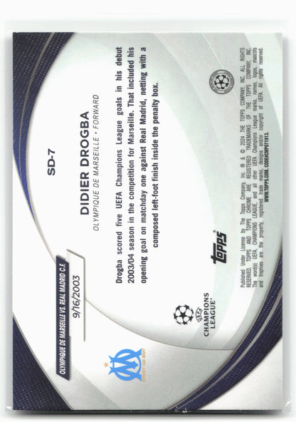 2023-24 Topps Chrome UEFA Club Competitions #SD-7 Didier Drogba Starball Debuts