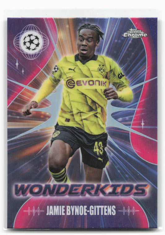 2023-24 Topps Chrome UEFA Club Competitions #WK-7 Jamie Bynoe-Gittens Wonderkids