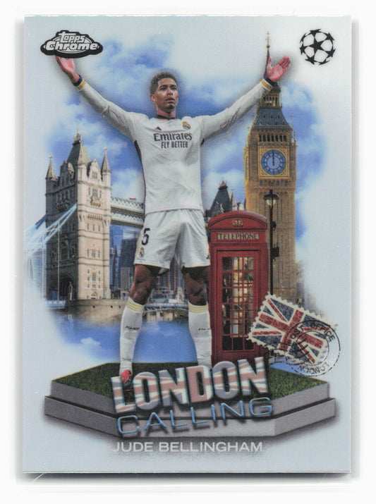 2023-24 Topps Chrome UEFA Club Competitions #LC-4 Jude Bellingham London Calling