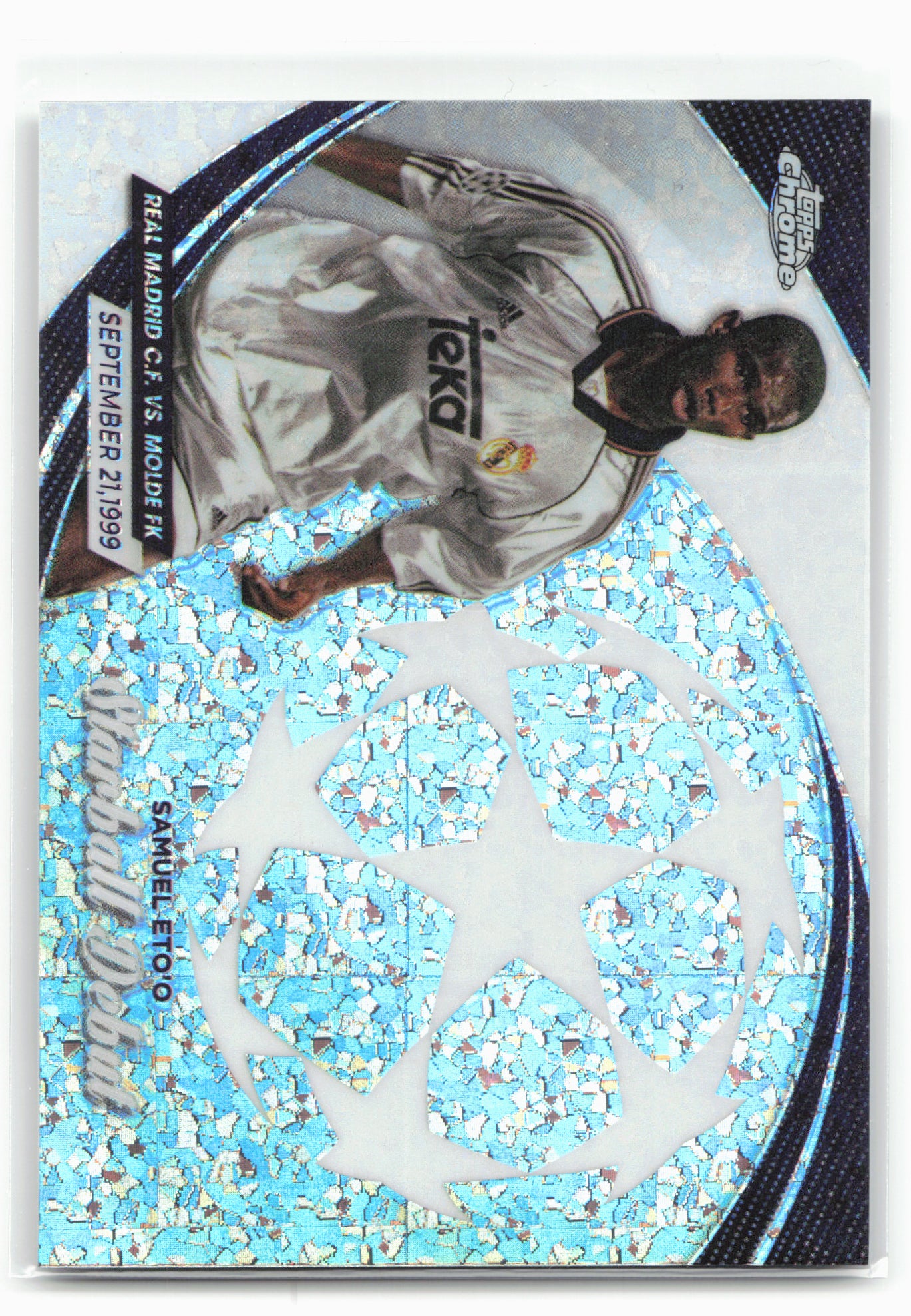2023-24 Topps Chrome UEFA Club Competitions #SD-11 Samuel Eto'o Starball Debuts