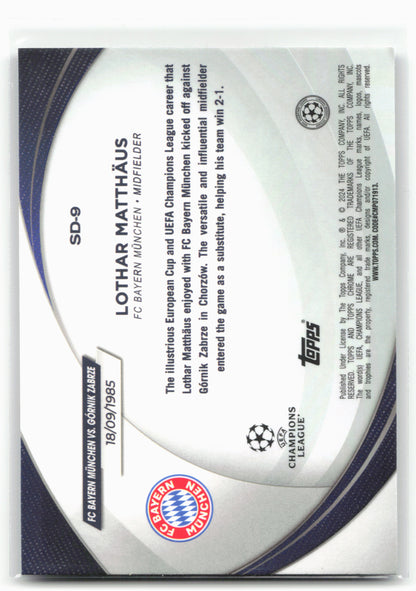 2023-24 Topps Chrome UEFA Club Competitions #SD-9 Lothar Matthäus Starball
