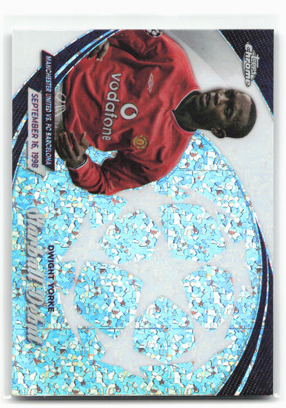 2023-24 Topps Chrome UEFA Club Competitions #SD-4 Dwight Yorke Starball Debuts