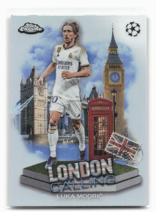 2023-24 Topps Chrome UEFA Club Competitions #LC-11 Luka Modrić London Calling