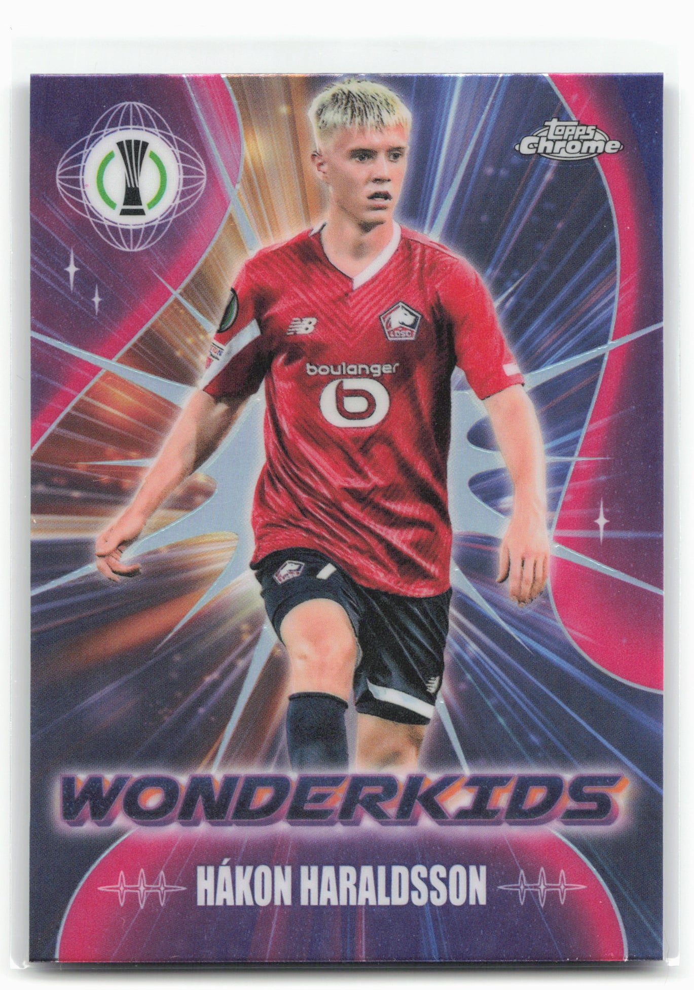 2023-24 Topps Chrome UEFA Club Competitions #WK-5 Hákon Haraldsson Wonderkids