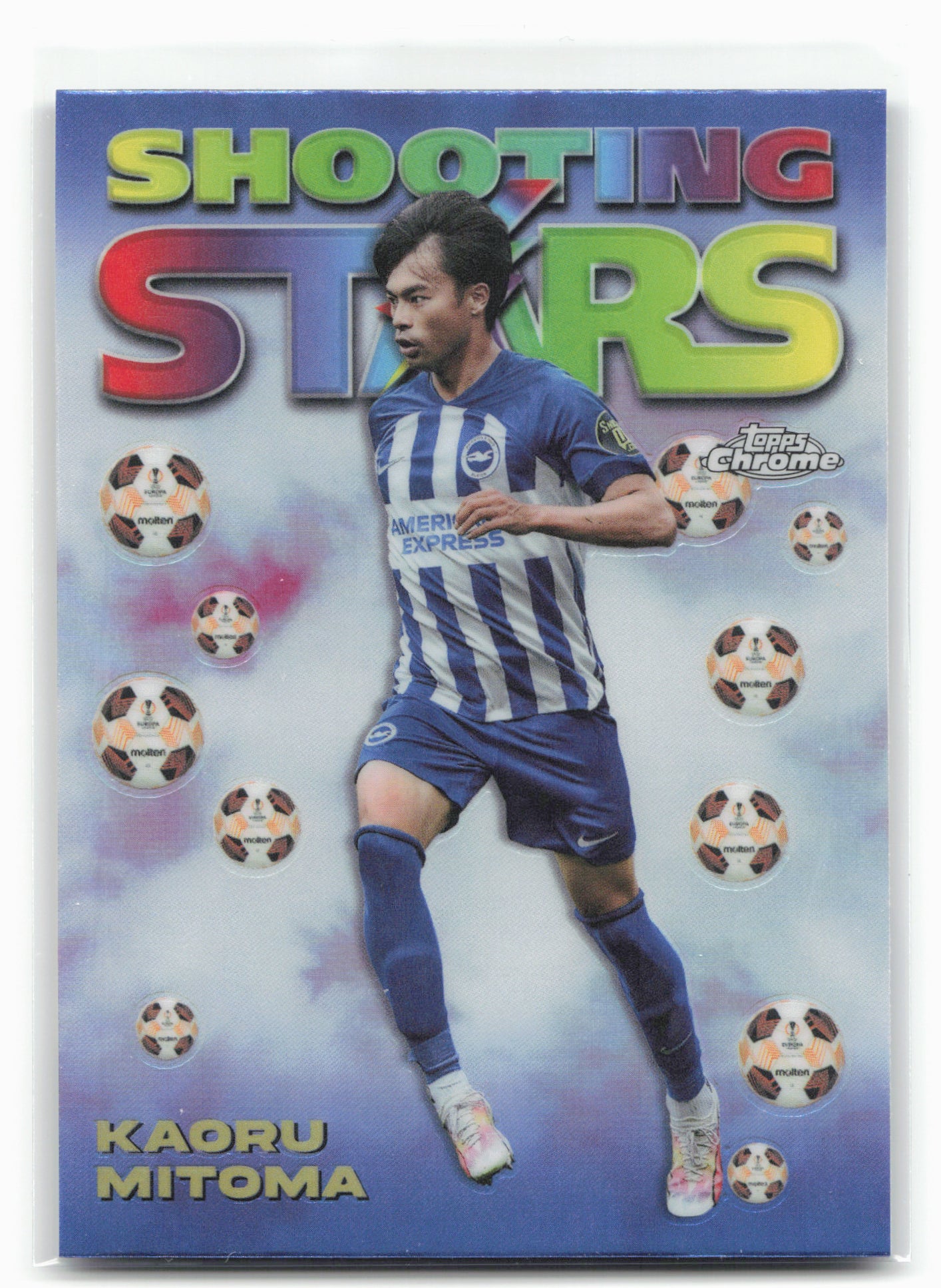 2023-24 Topps Chrome UEFA Club Competitions #98-12 Kaoru Mitoma 1998 Stars