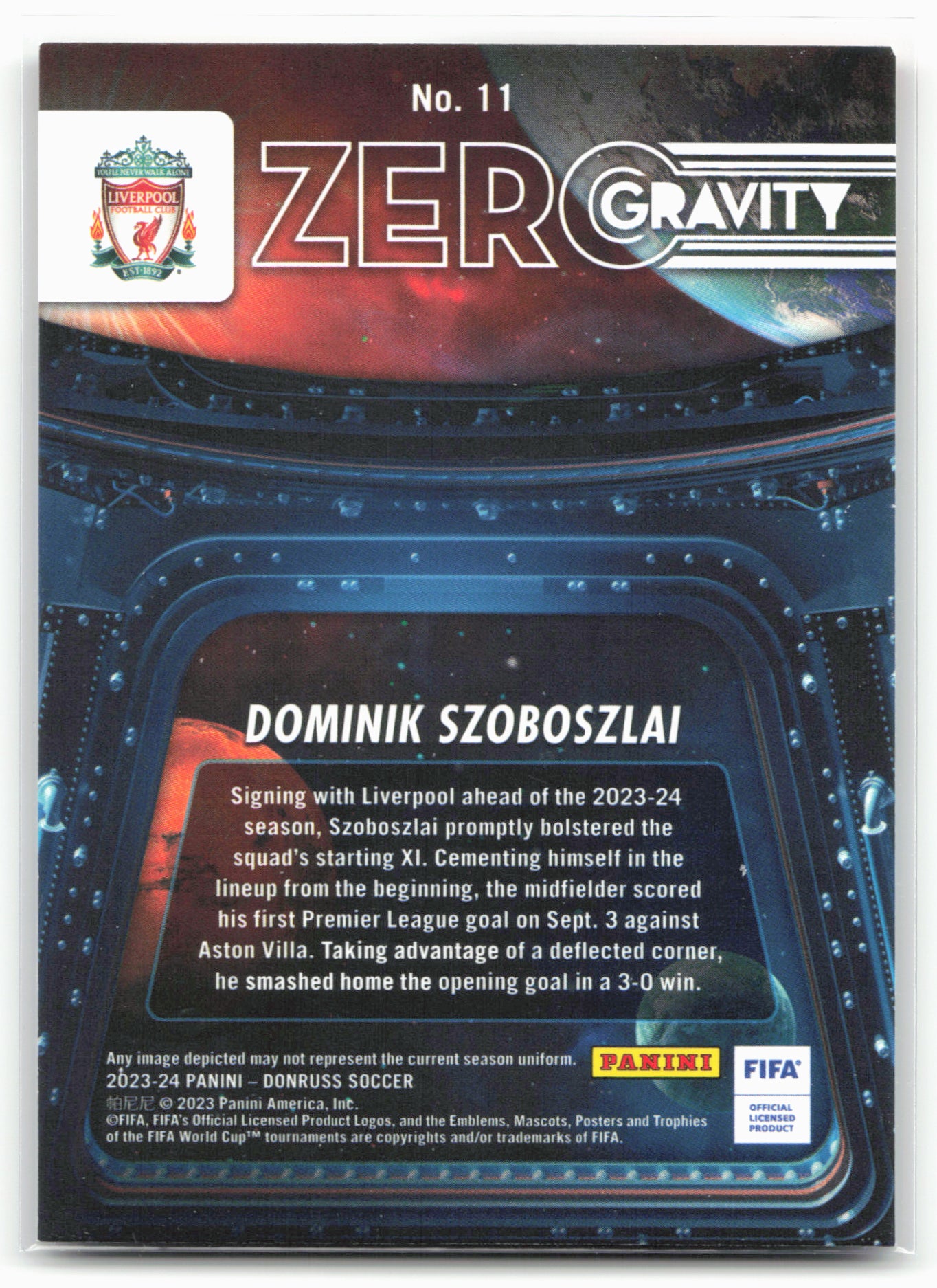 2023-24 Donruss #11 Dominik Szoboszlai Zero Gravity