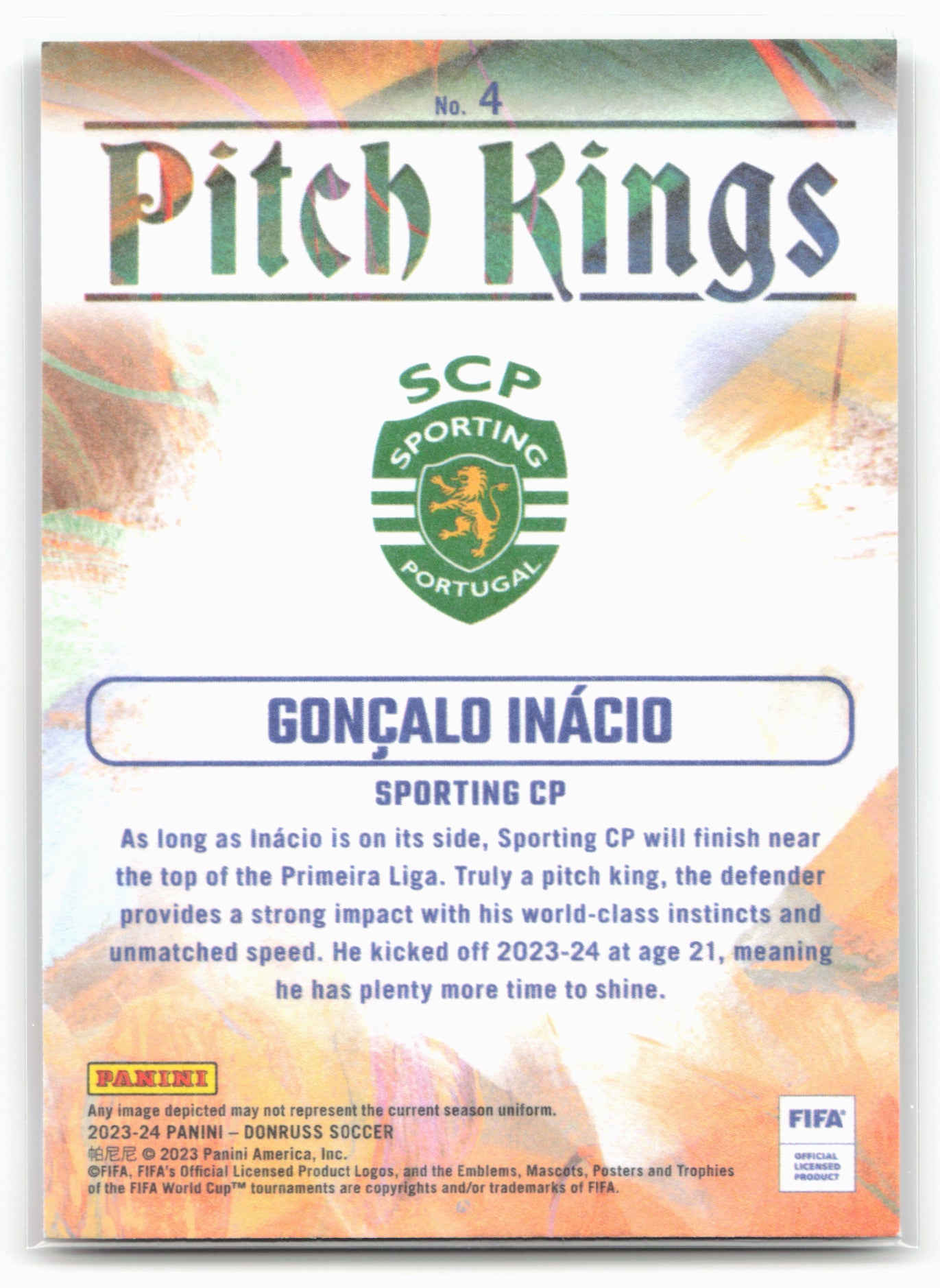 2023-24 Donruss #4 Goncalo Inacio Pitch Kings