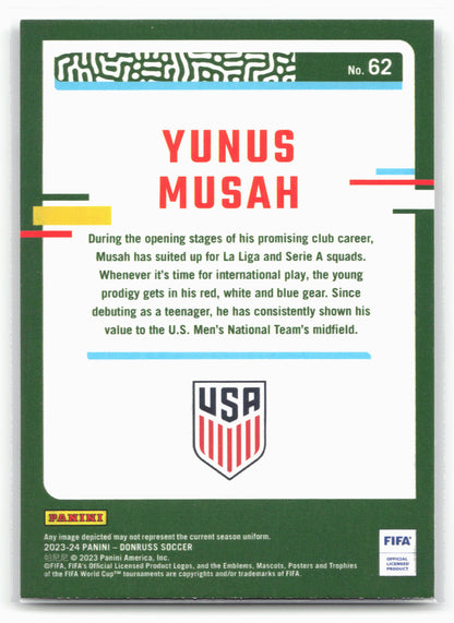 2023-24 Donruss #62 Yunus Musah Silver
