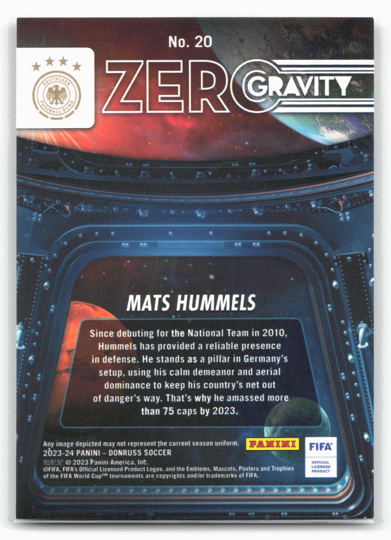 2023-24 Donruss #20 Mats Hummels Zero Gravity