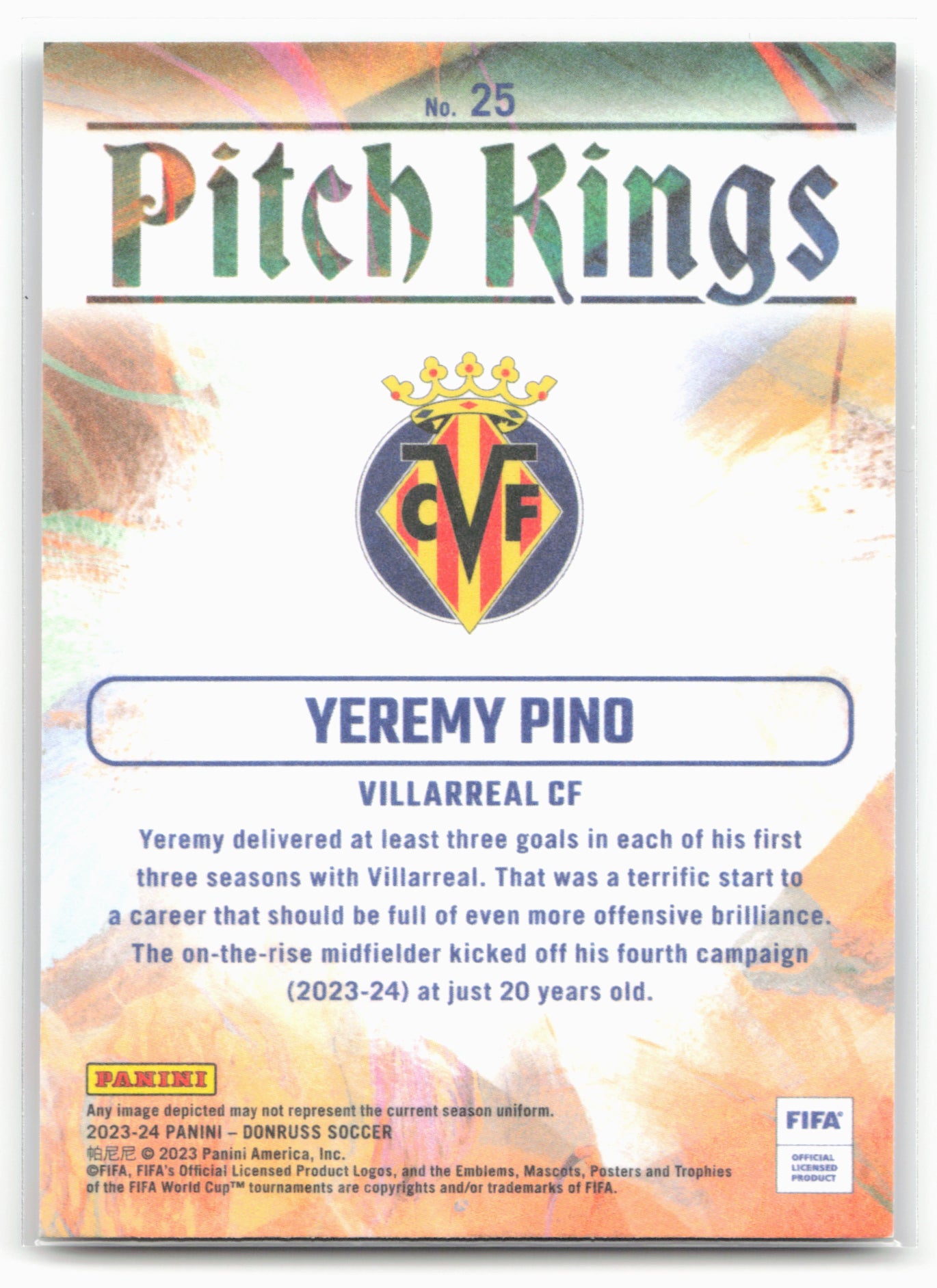 2023-24 Donruss #25 Yeremy Pino Pitch Kings