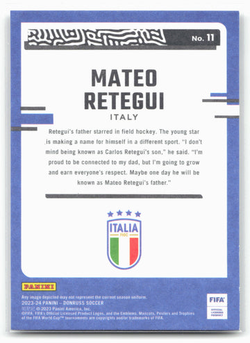 
2023-24 Donruss #11 Mateo Retegui The Rookies