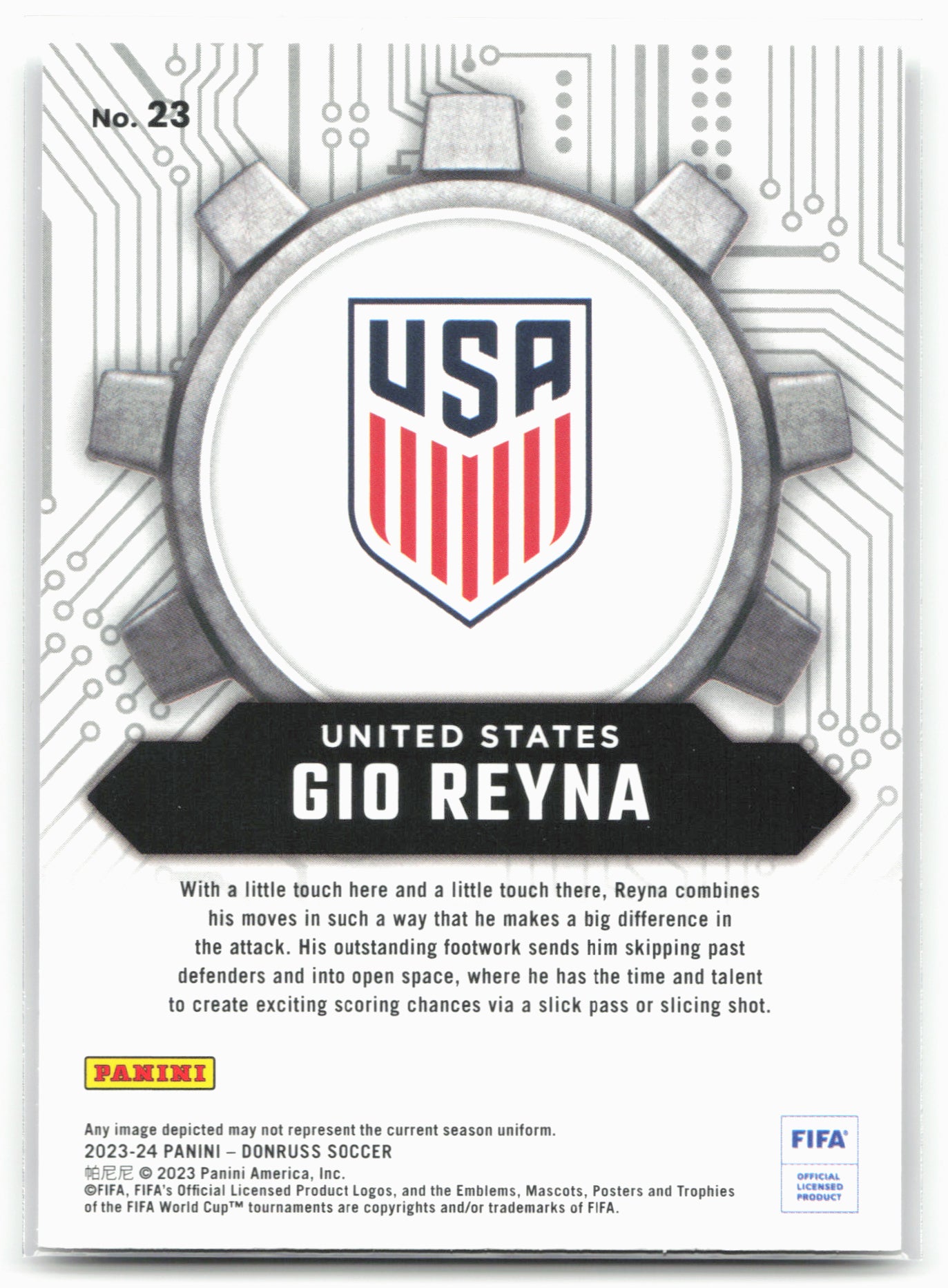 2023-24 Donruss #23 Gio Reyna Craftsmen