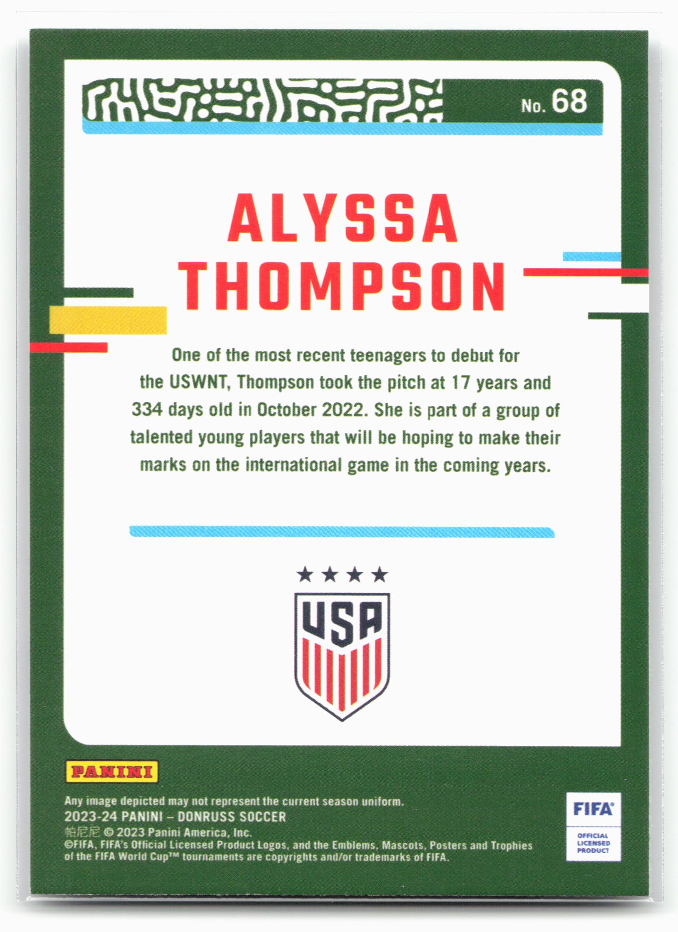 2023-24 Donruss #68 Alyssa Thompson Silver