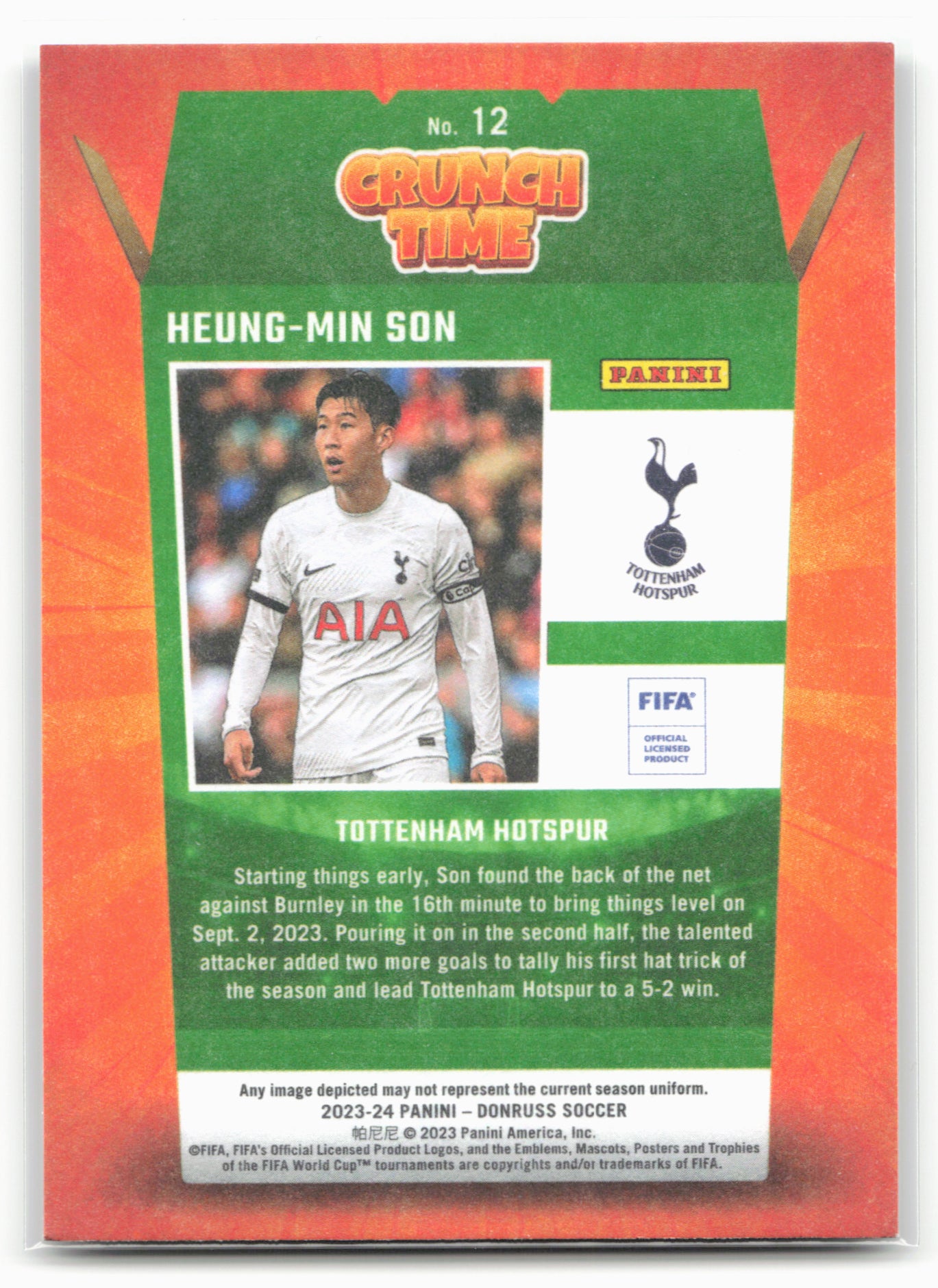 2023-24 Donruss #12 Heung-Min Son Crunch Time