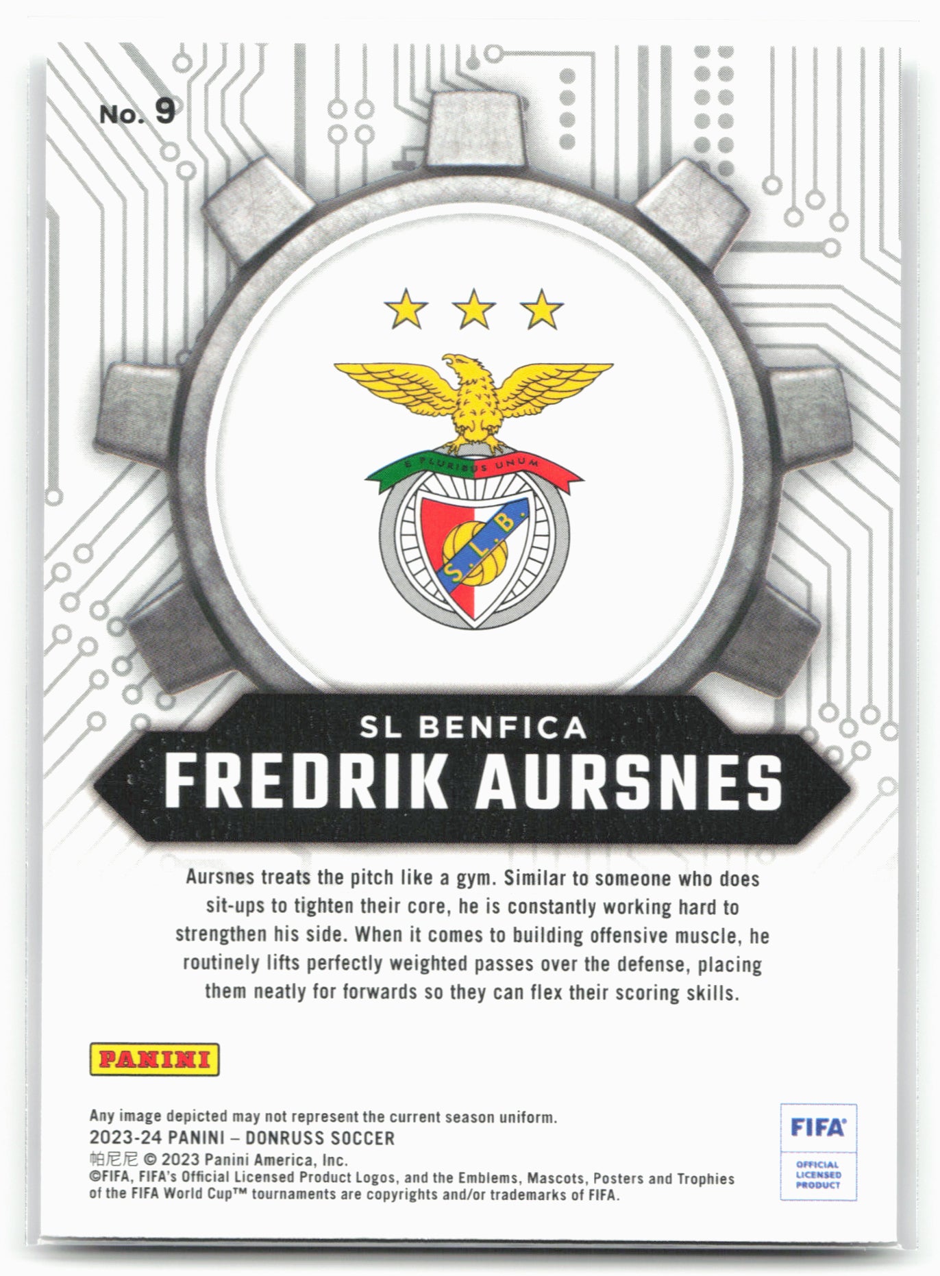 2023-24 Donruss #9 Fredrik Aursnes Craftsmen
