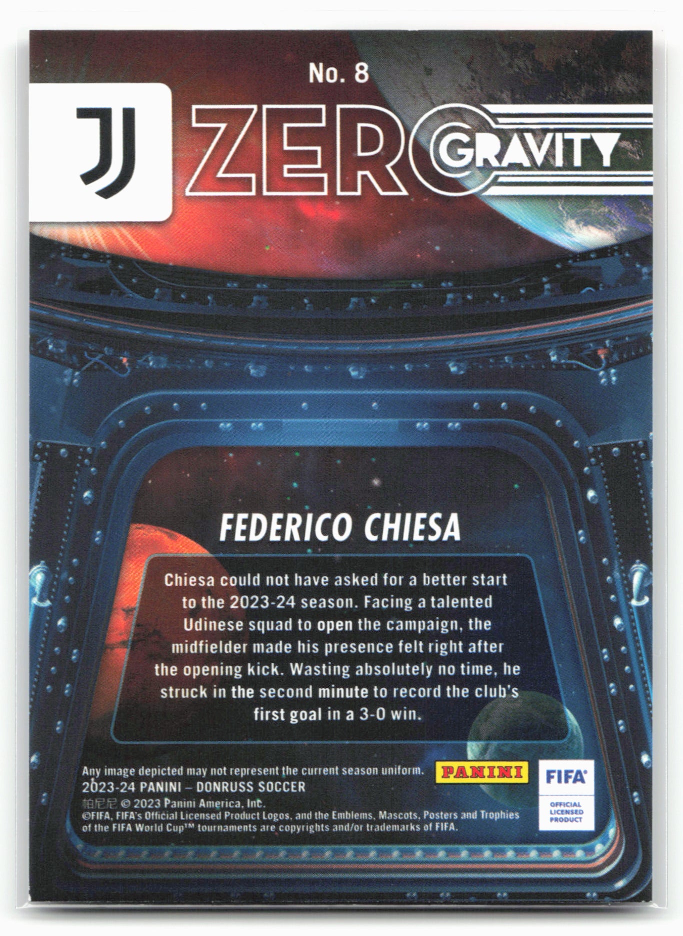 2023-24 Donruss #8 Federico Chiesa Zero Gravity