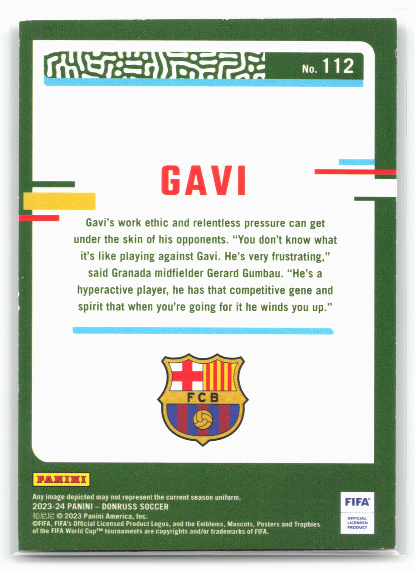 2023-24 Donruss #112 Gavi Silver