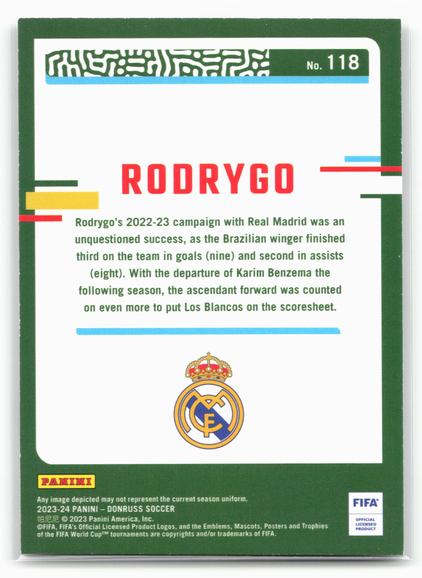 2023-24 Donruss #118 Rodrygo Silver