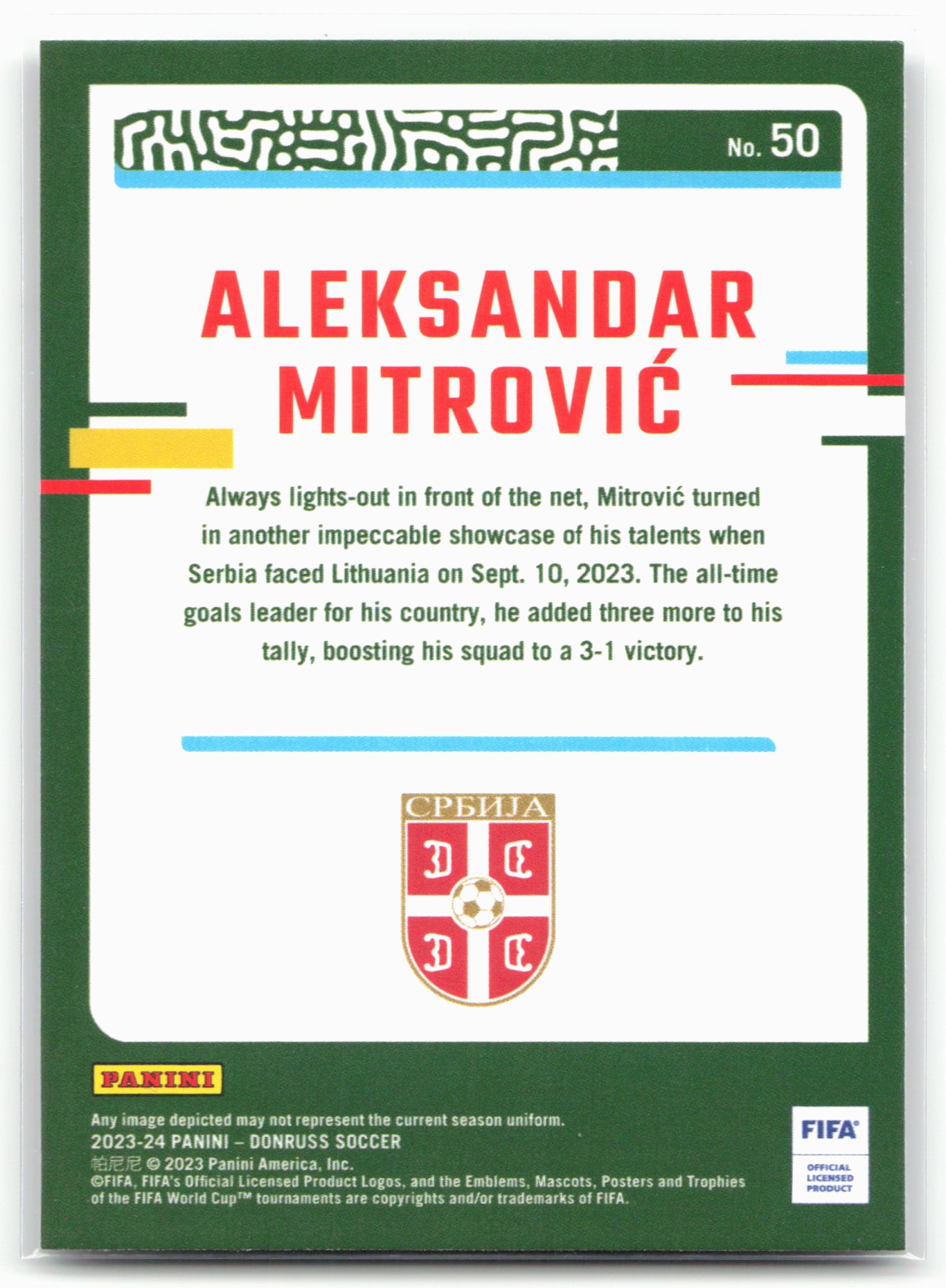 2023-24 Donruss #50 Aleksandar Mitrovic Silver
