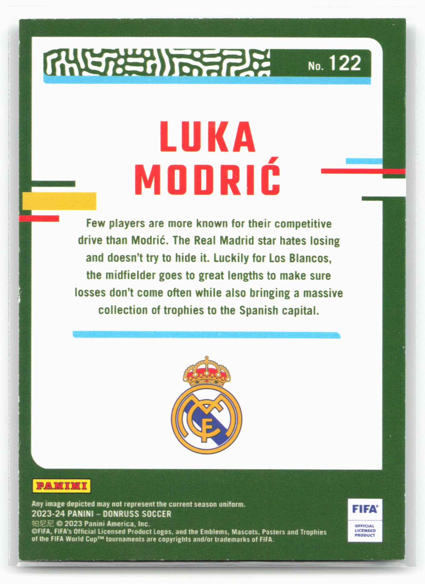 2023-24 Donruss #122 Luka Modric Silver 25996