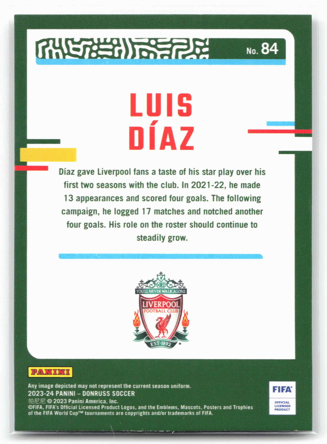 2023-24 Donruss #84 Luis Diaz Silver