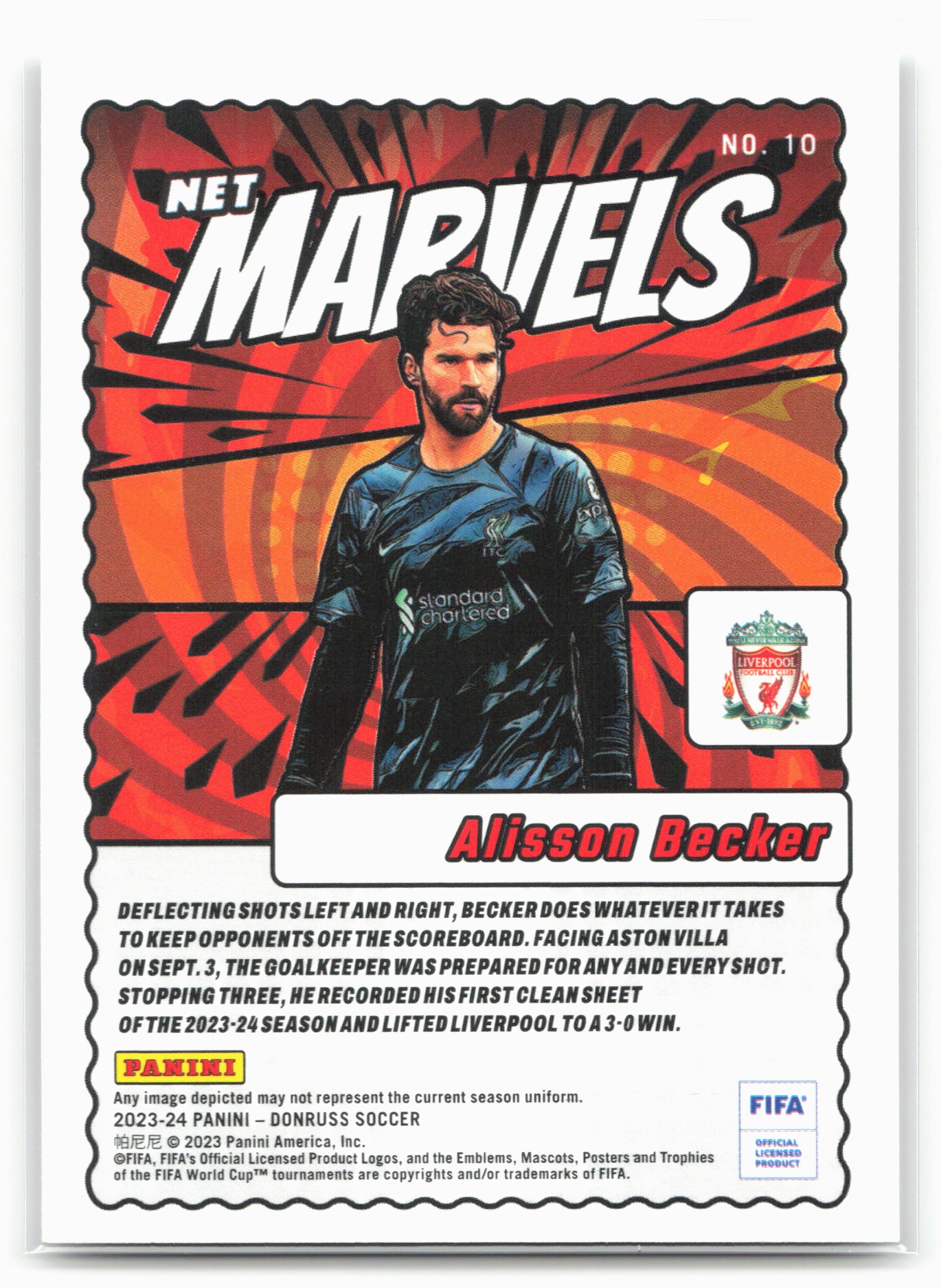 2023-24 Donruss #10 Alisson Becker Net Marvels