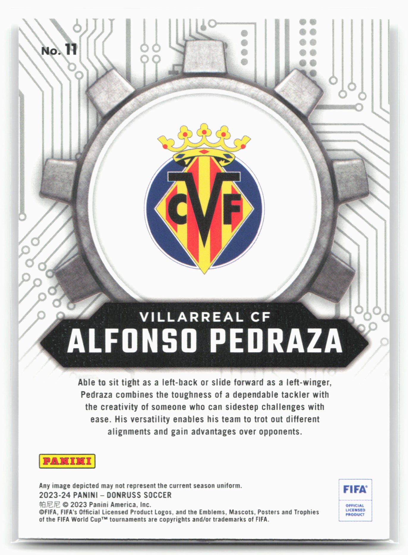 2023-24 Donruss #11 Alfonso Pedraza Craftsmen