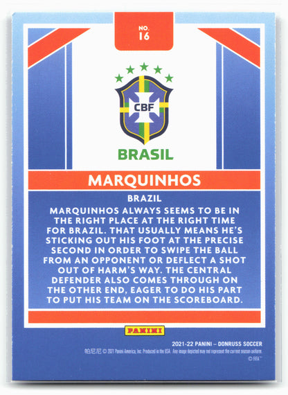 2021-22 Donruss #16 Marquinhos Craftsmen Press Proof