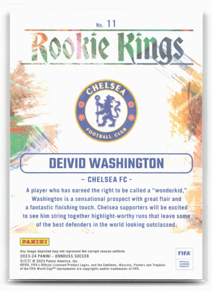 2023-24 Donruss #11 Deivid Washington Rookie Kings