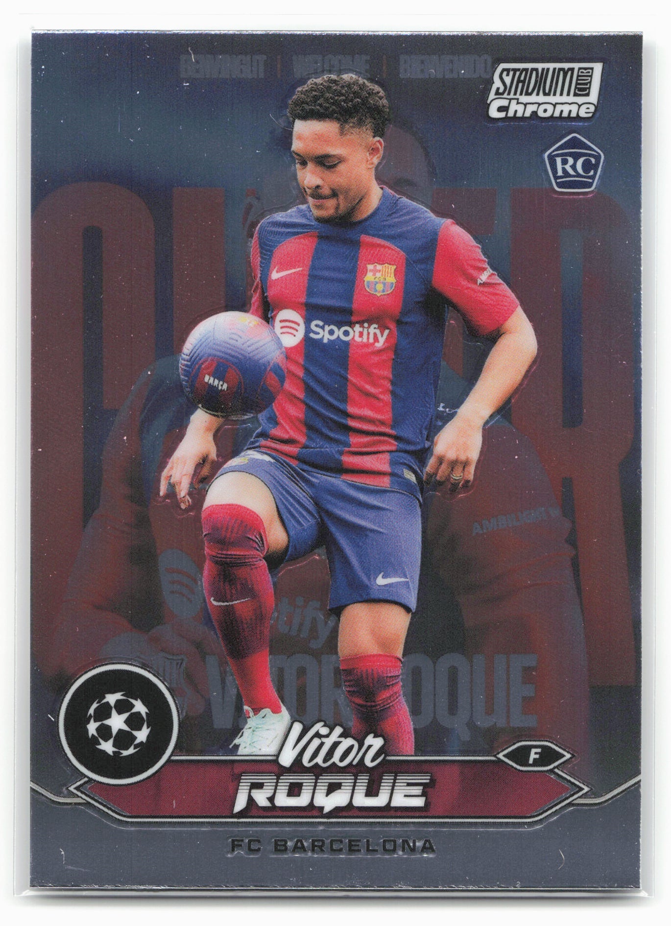 2023-24 Stadium Club Chrome UEFA Champions League #48 Vitor Roque