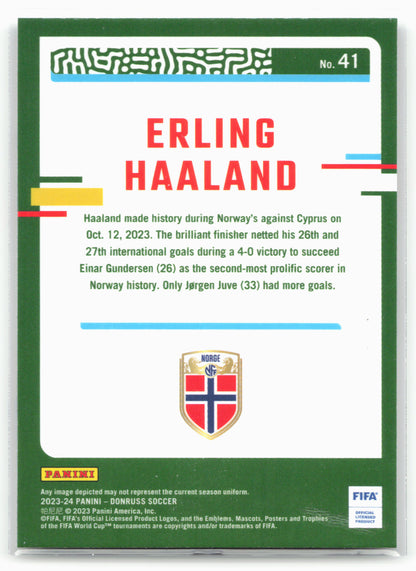 2023-24 Donruss #41 Erling Haaland Optic
